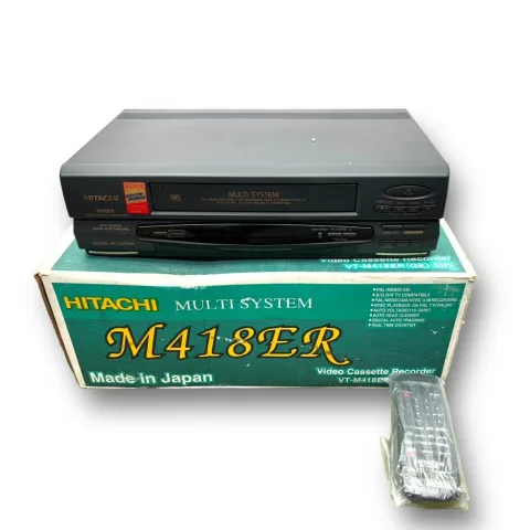 Brand Hitachi M-418ER VHS Video Cassette Recorder VCR