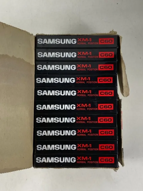 Samsung C60 XM-1 Blank Audio Cassette Tape 1 Lot 10
