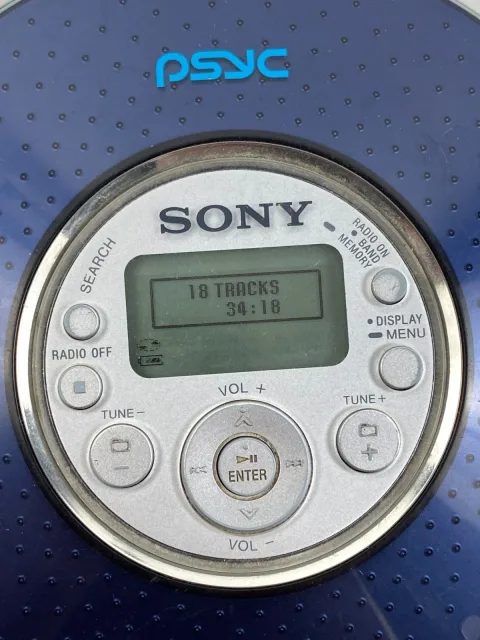Sony Psyc D-NF420 Atrac3Plus CD MP3 Walkman AM FM TV Weather Radio