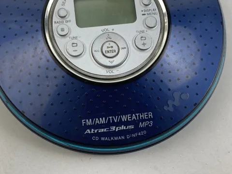 Sony Psyc D-NF420 Atrac3Plus CD MP3 Walkman AM FM TV Weather Radio