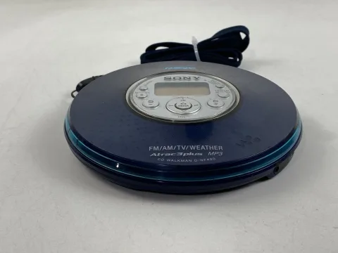 Sony Psyc D-NF420 Atrac3Plus CD MP3 Walkman AM FM TV Weather Radio