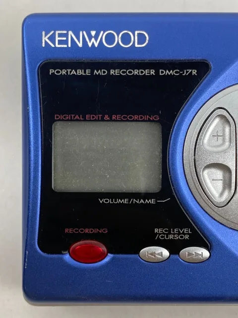 Kenwood DMC-J7R Portable MD Recorder MiniDisc Player