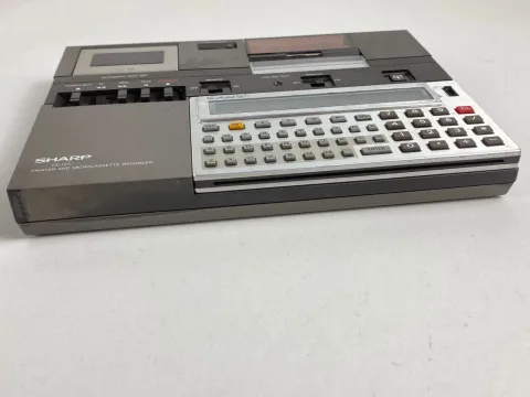 Sharp PC-1251A Pocket Computer CE-125 Printer Micro Cassette Recorder W/Case