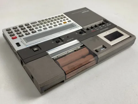 Sharp PC-1251A Pocket Computer CE-125 Printer Micro Cassette Recorder W/Case