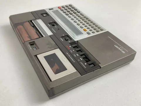 Sharp PC-1251A Pocket Computer CE-125 Printer Micro Cassette Recorder W/Case