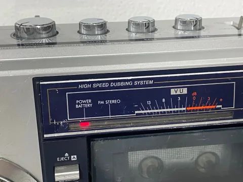 Sanyo M-W25K Boombox Stereo Cassette Recorder Ghetto Blaster