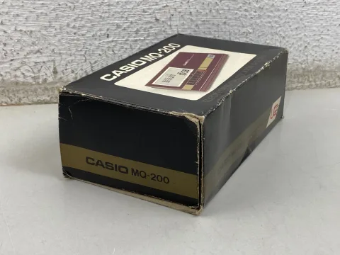 Casio MQ-200 Electronic Calculator &amp Clock LCD Musical Red