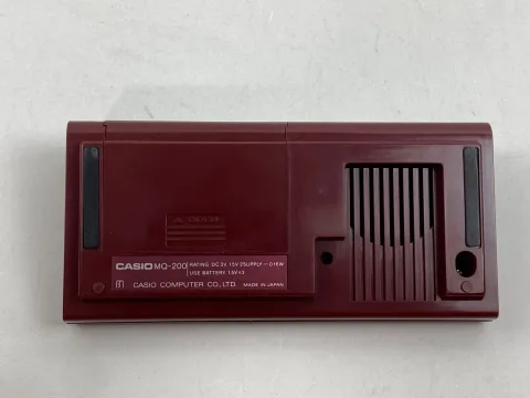 Casio MQ-200 Electronic Calculator &amp Clock LCD Musical Red