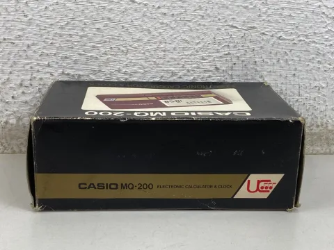 Casio MQ-200 Electronic Calculator &amp Clock LCD Musical Red