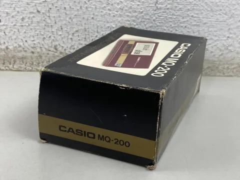 Casio MQ-200 Electronic Calculator &amp Clock LCD Musical Red
