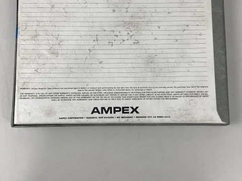 Ampex Grand Master 456 10.5" Metal Reel to Reel Recording Tape