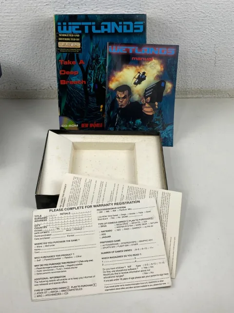 Wetlands (PC 1996) Big Box PC CD ROM windows 95 Computer In Box Game