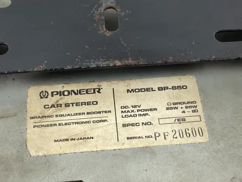 Pioneer BP 650 Amplifier Equalizer Mustang Saleen Roush Cobra 1990s