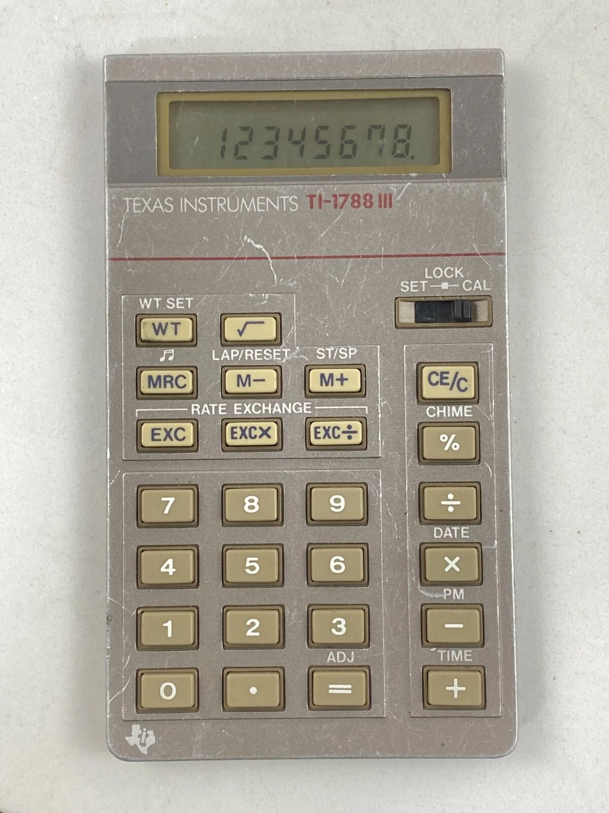 Texas Instruments TI-1788 III LCD Calculator 1985