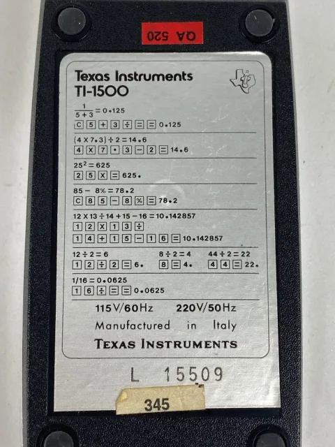 حاسبة تكساس إنسترومنتس 1500 TI-1500